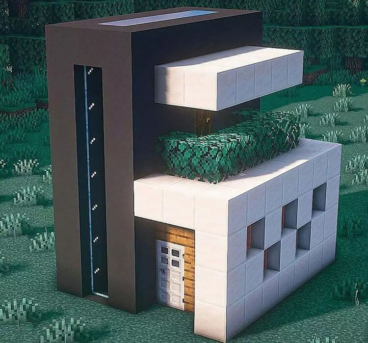 Minecraft small modern house