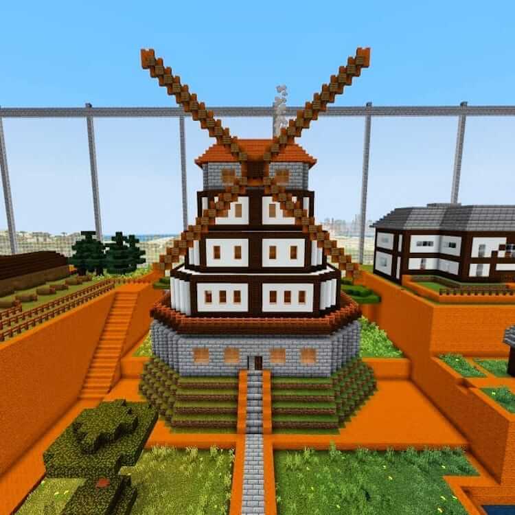 germany village windmill