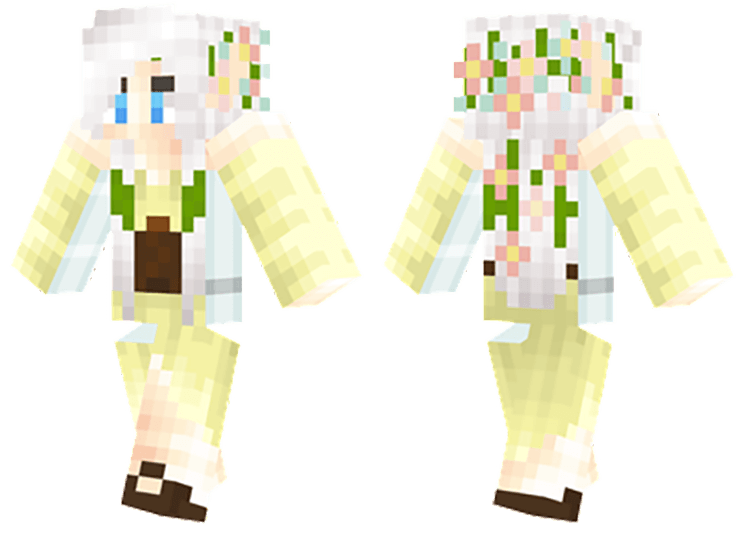 yellow elf minecraft skin