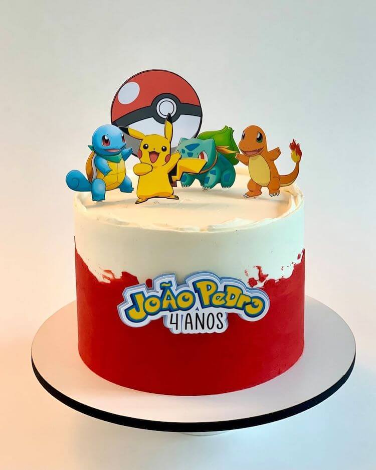 Pikachu Pokemon Birthday Cake Topper Template Printable Diy Off