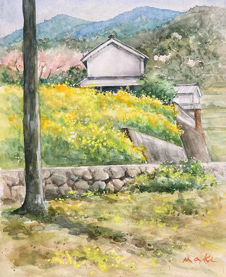 watercolor landscape