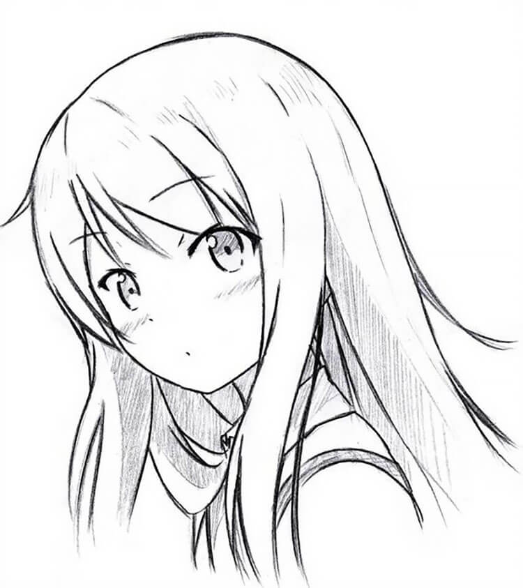 Shiina Mashiro Drawing