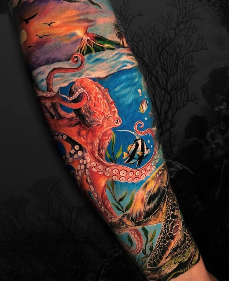 100 Awesome Examples of Full Sleeve Tattoo Ideas  Art and Design