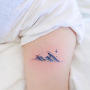 ocean waves tattoo