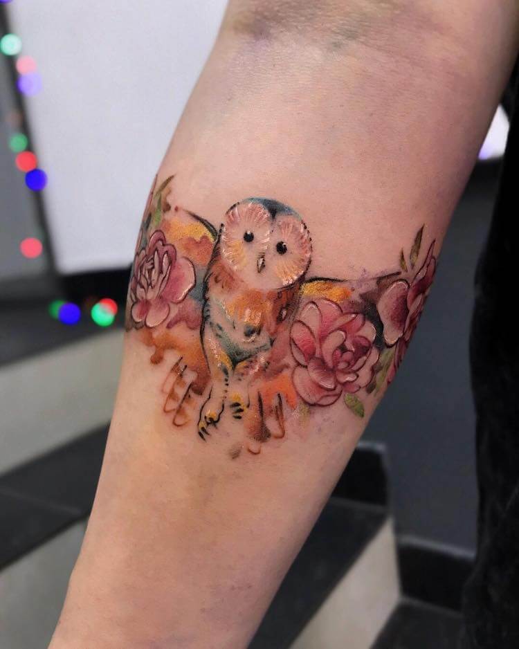 Discover 69 watercolor owl tattoo best  thtantai2