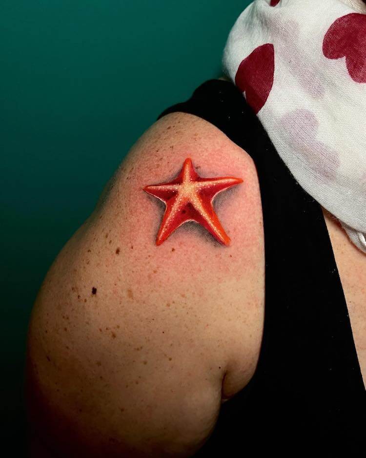 40 Dazzling Starfish Tattoos Designs Meanings And Best Placements   Saved Tattoo