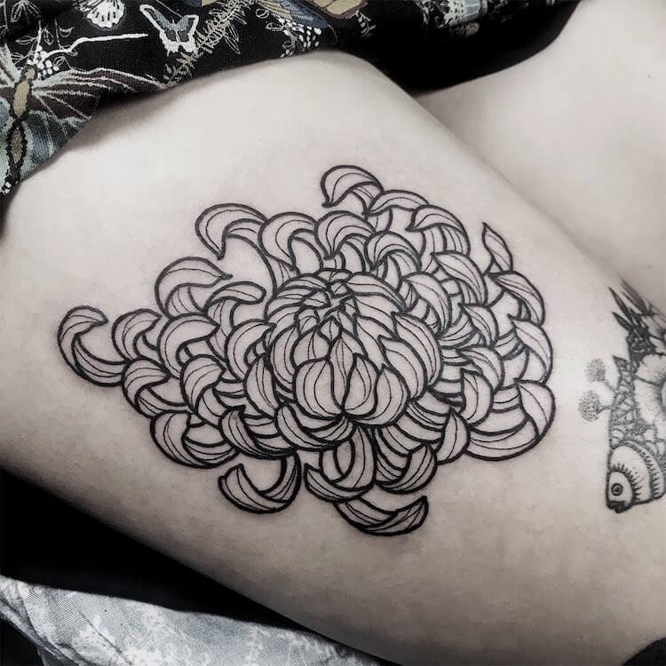 Top More Than 76 Spider Chrysanthemum Tattoo Thtantai2 