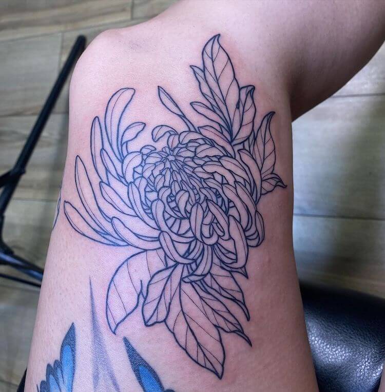 Update 71+ chrysanthemum shoulder tattoo best - thtantai2