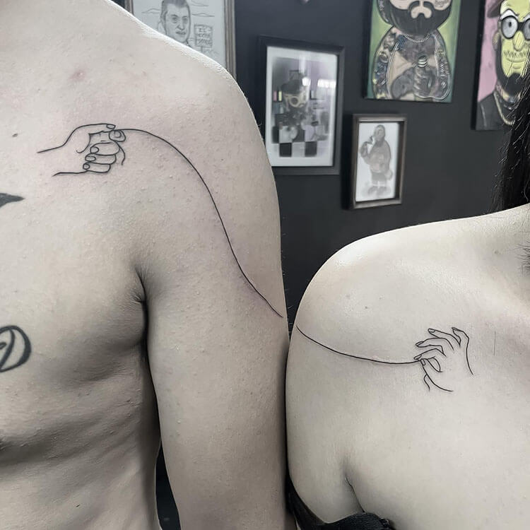 20 Most Beautiful Couple Tattoo Designs That You Love Forever