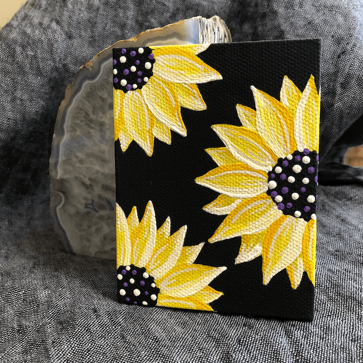 Sunflower mini canvas painting