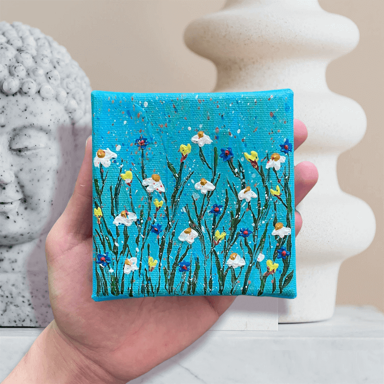 Small Canvas Floral Painting