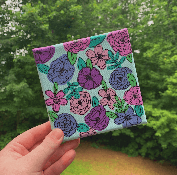 Flower Power Canvas Painting