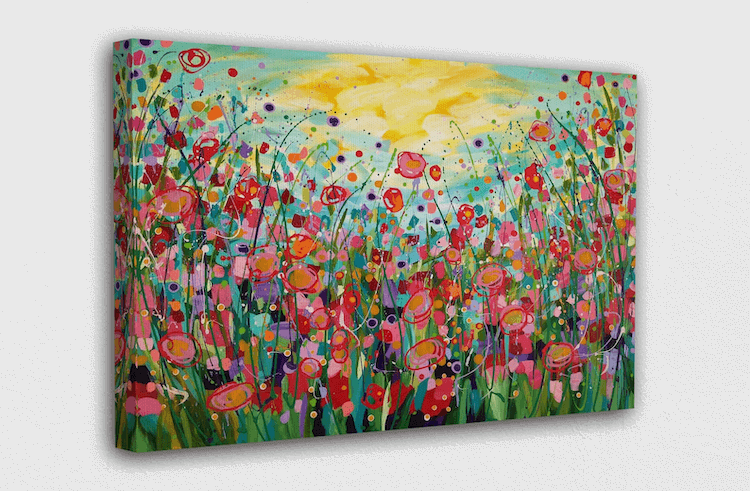 Acrylic field of Flowers