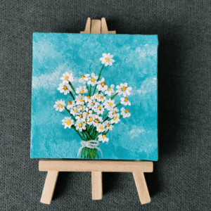 flower painting on canvas