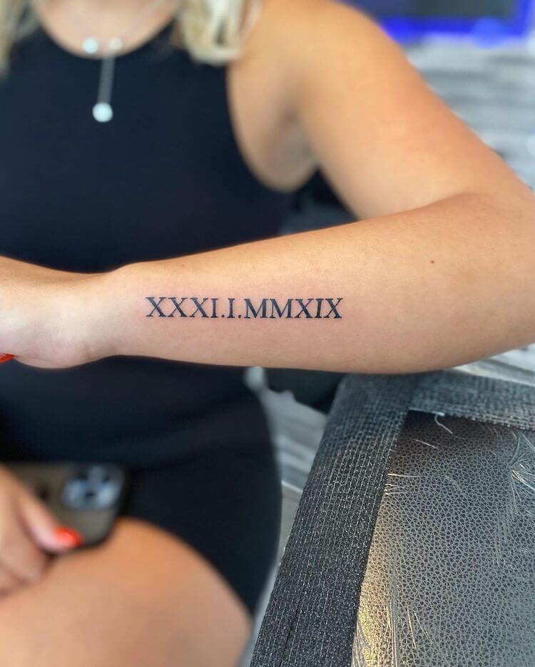 40 Cool And Classic Roman Numerals Tattoo To Get This Year  Bored Art