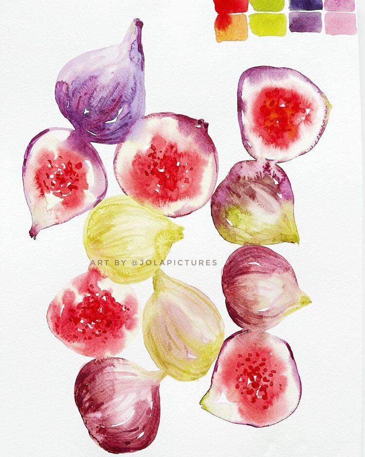 Watercolor Figs