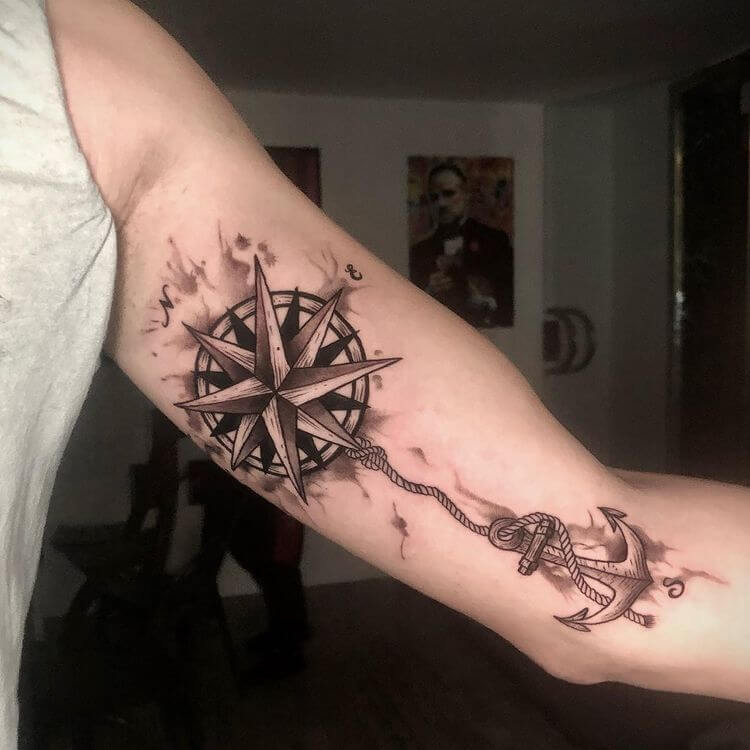 Unique compass tattoo design with meaning  The Dashing Man