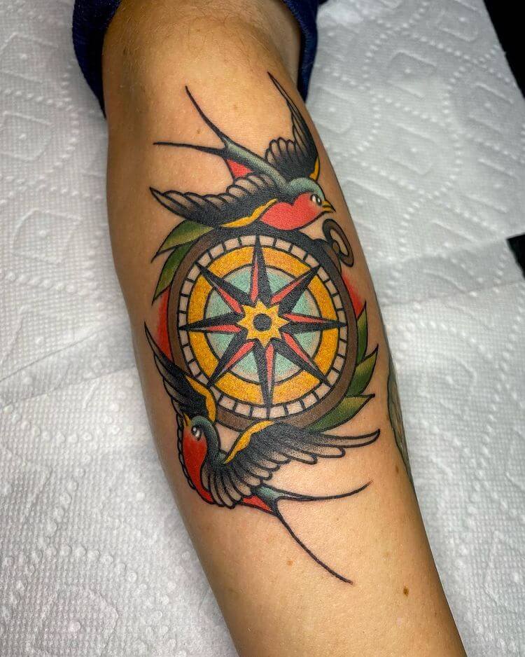 20 Compass Tattoo Ideas For Women Moms Got The Stuff 