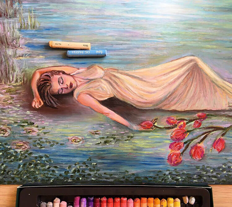 Woman Laying in Water