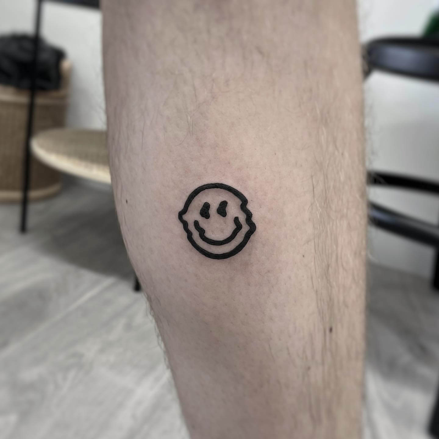 smiley face tattoo on kneeTikTok Search