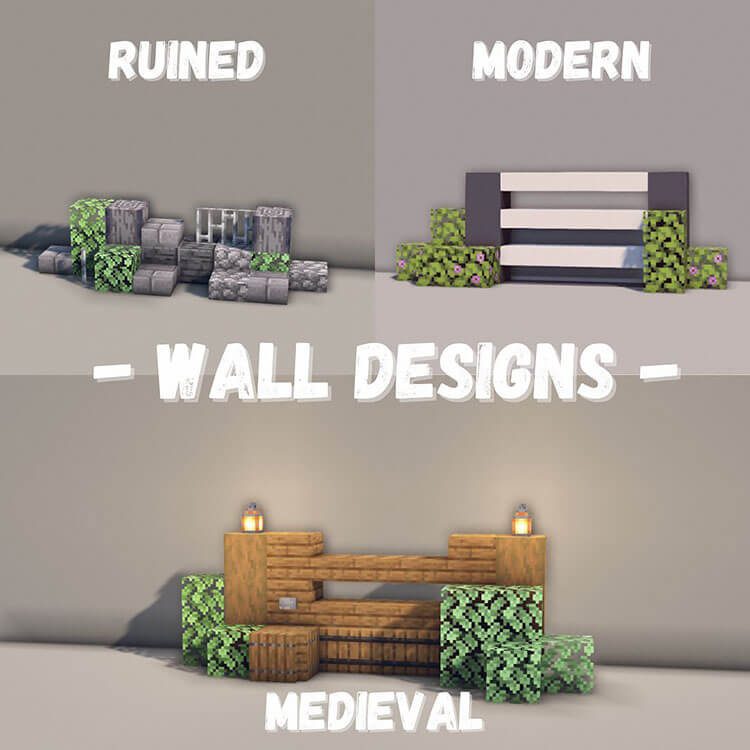 20 Amazing Minecraft Wall Design Ideas Mom's Got the Stuff