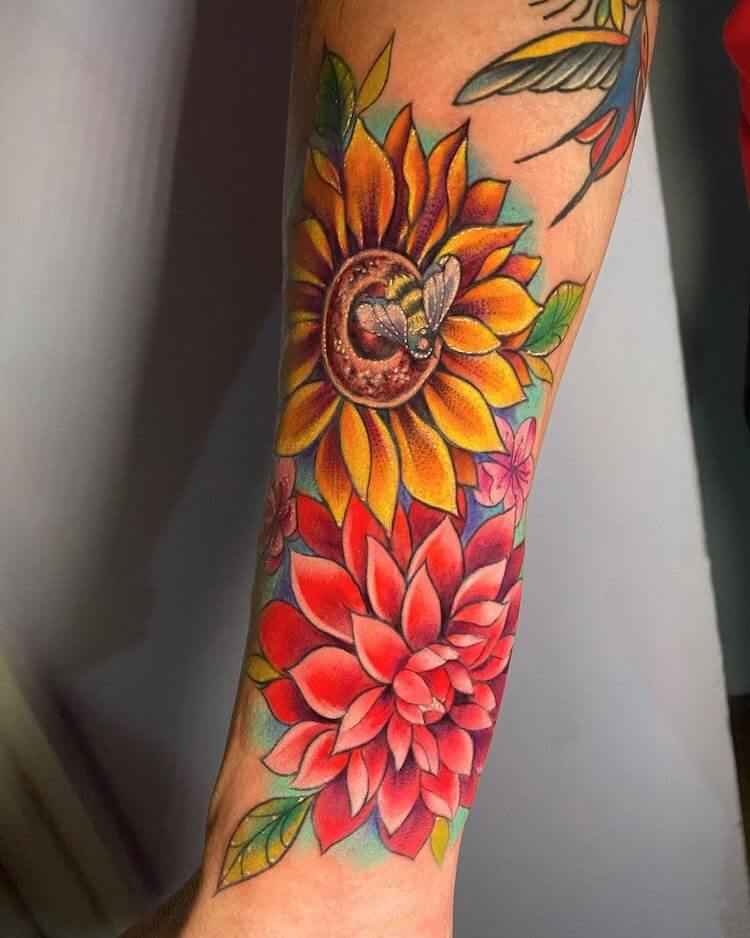 43 Gorgeous Flower Tattoos  Designs You Need in 2021  Glamour