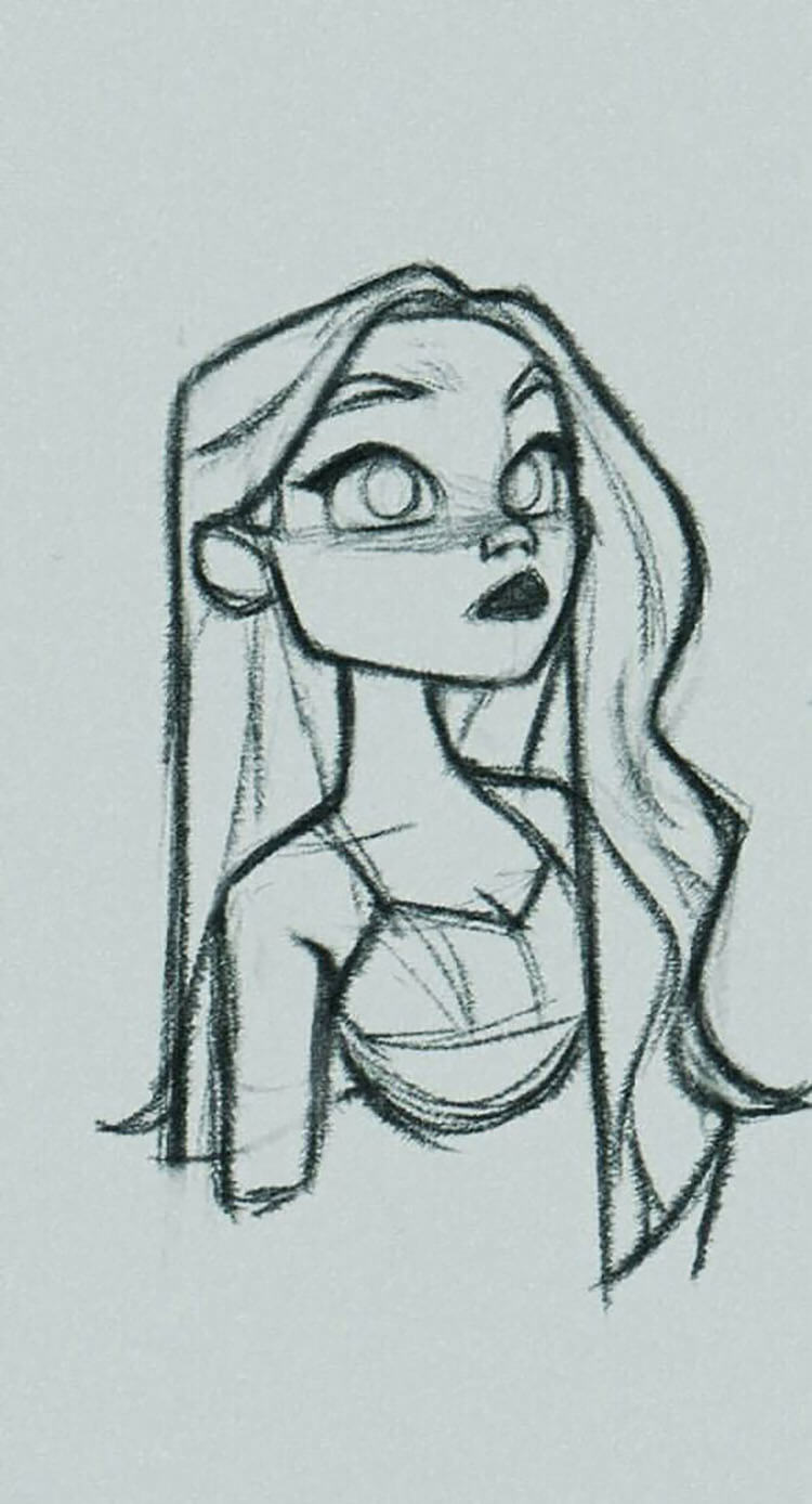 Easy Female Character Sketch