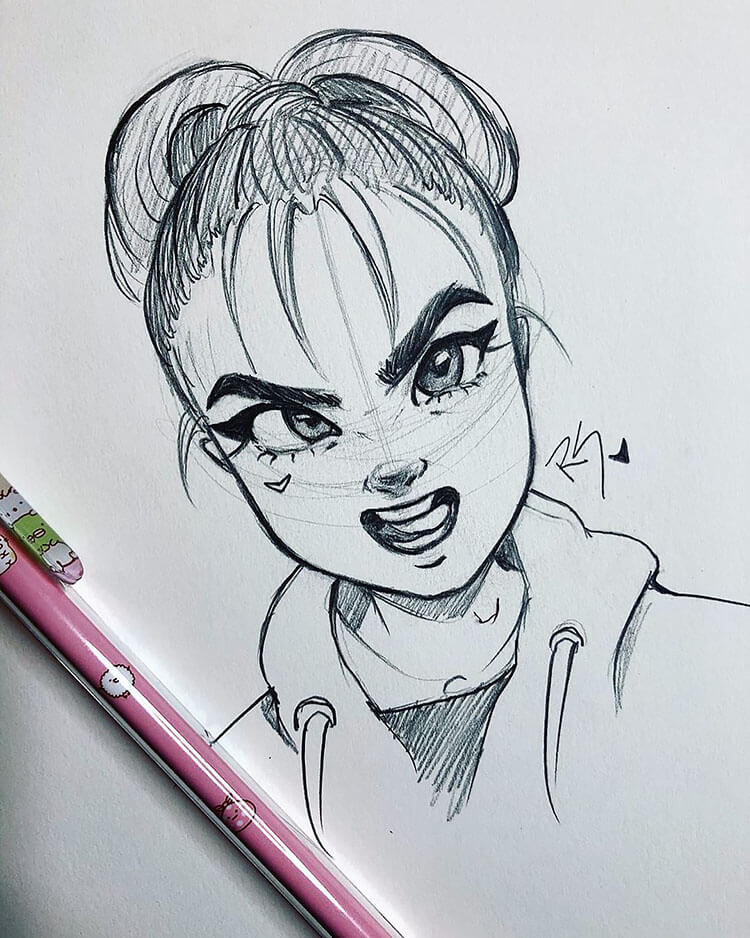 Girl Making an Expression