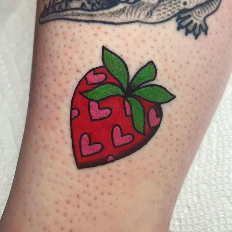 20 Strawberry Tattoo Ideas for Women Mom's Got the Stuff