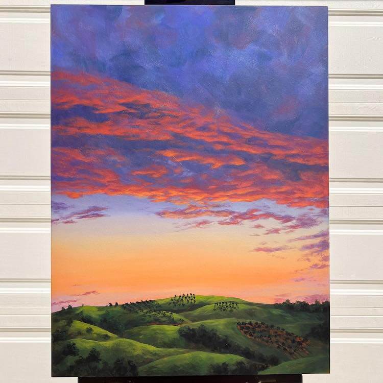 Green Hills Painting