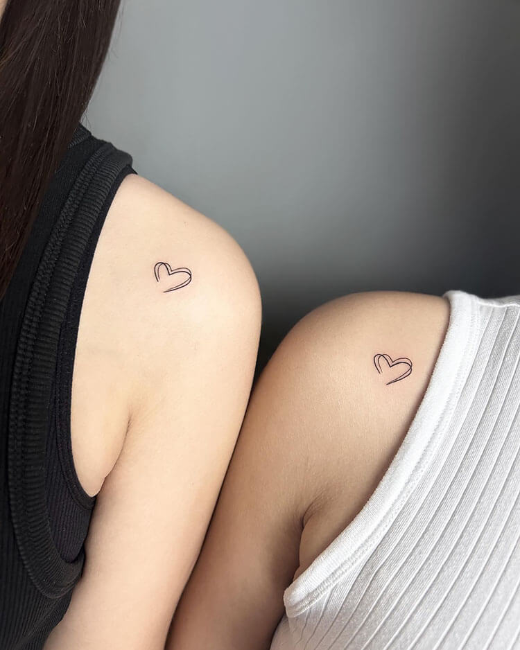 Heartiest Friendship Simple Tattoos - Friendship Simple Tattoos - Simple  Tattoos - MomCanvas