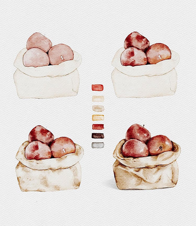 How to Paint a Bag of Apples