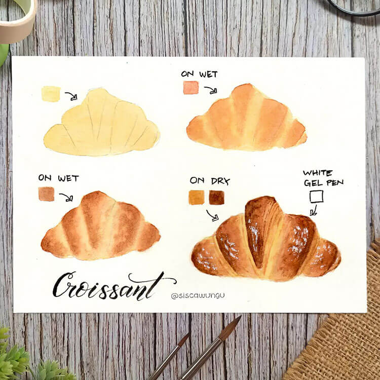How to Paint a Croissant