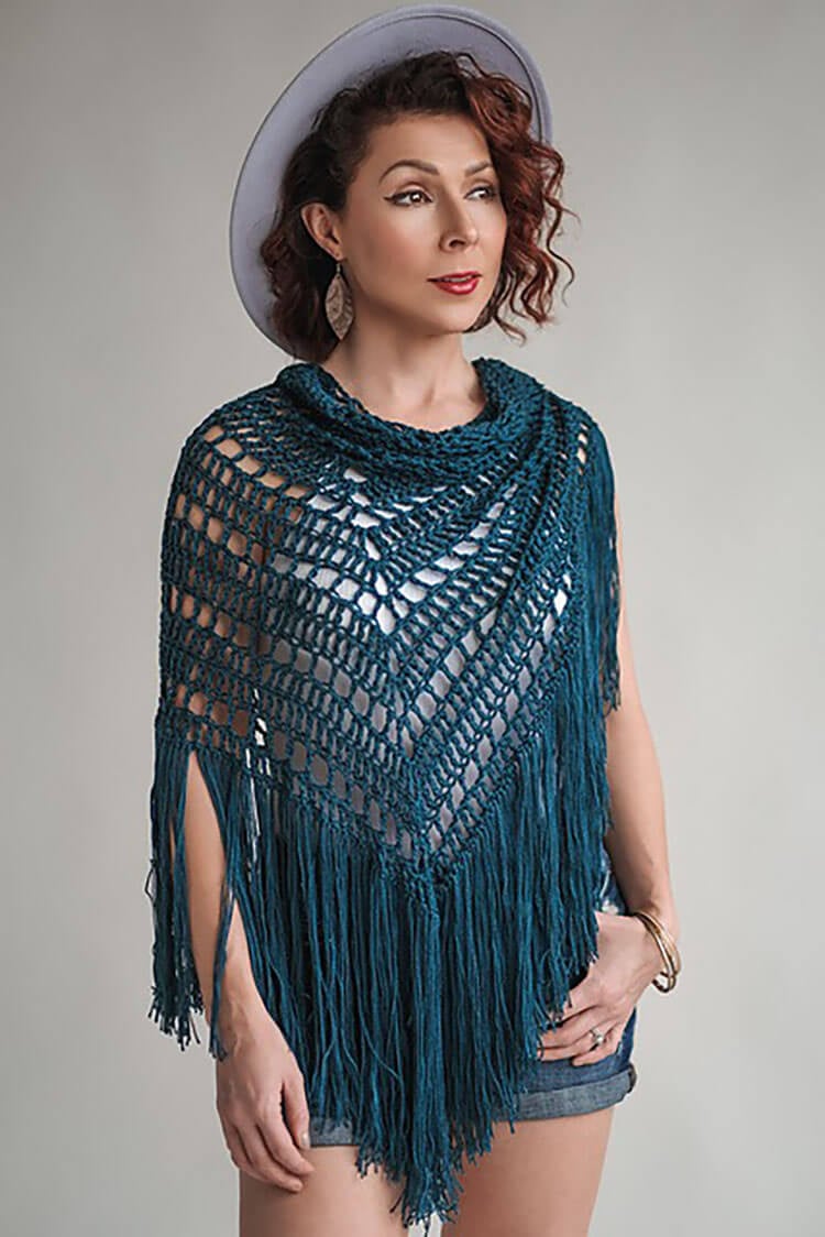 Boho Triangle Shawl
