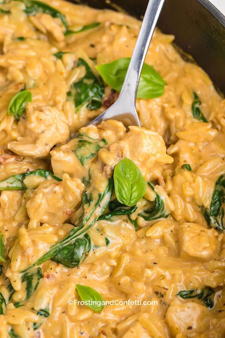 30 Minute Marry Me Chicken Orzo